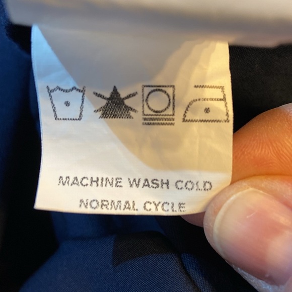 Wayward Fancies eShakti Women's Embellished Waist Plunge Poplin Dress Navy Boho - Picture 12 of 13